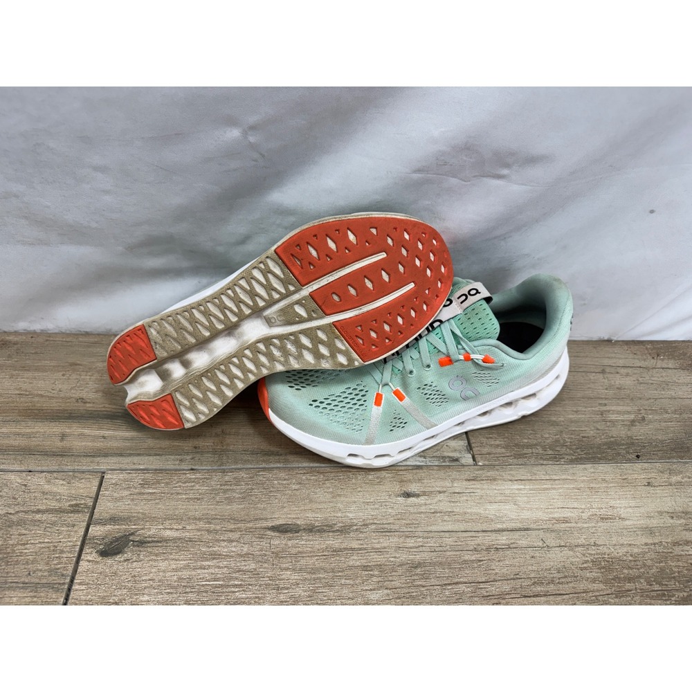 On Cloudsurfer Glacier Flame Mint Green Running Shoes 3WD10441071 Womens 9 - Picture 6 of 9